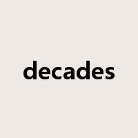 decades是什么意思