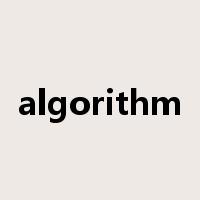 algorithm是什么意思