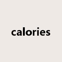 calories是什么意思