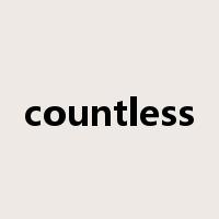 countless是什么意思