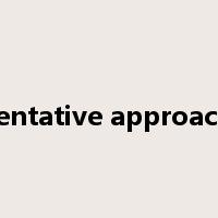 tentative approach是什么意思
