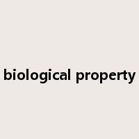 biological property是什么意思