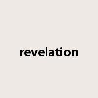 revelation是什么意思