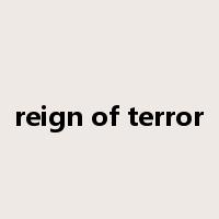 reign of terror是什么意思