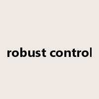 robust control是什么意思