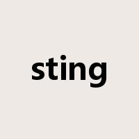 sting是什么意思