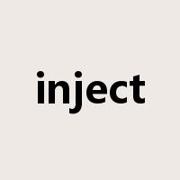 inject是什么意思