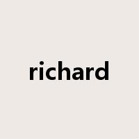 richard是什么意思