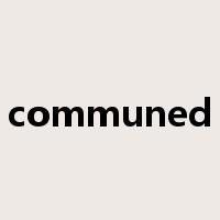 communed是什么意思