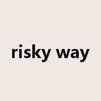 risky way是什么意思