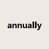 annually是什么意思