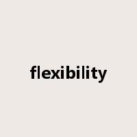 flexibility是什么意思