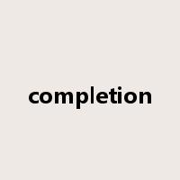 completion是什么意思