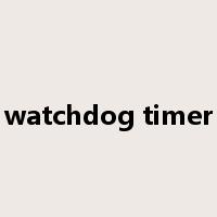watchdog timer是什么意思