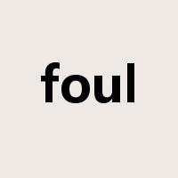 foul是什么意思