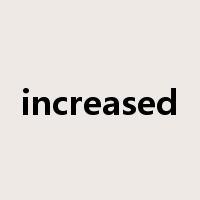 increased是什么意思