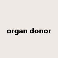 organ donor是什么意思
