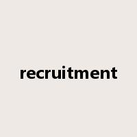 recruitment是什么意思