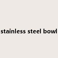 stainless steel bowl是什么意思