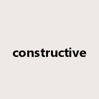 constructive是什么意思
