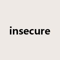 insecure是什么意思