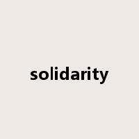 solidarity是什么意思