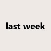 last week是什么意思