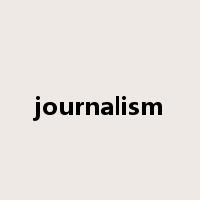 journalism是什么意思