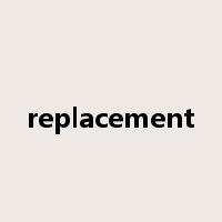 replacement是什么意思