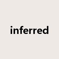 inferred是什么意思