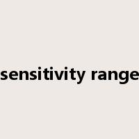 sensitivity range是什么意思