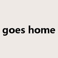 goes home是什么意思
