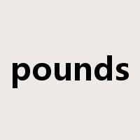 pounds是什么意思