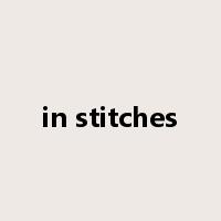 in stitches是什么意思