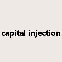 capital injection是什么意思