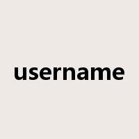 username是什么意思