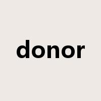 donor是什么意思