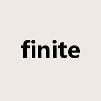 finite是什么意思
