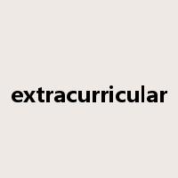 extracurricular是什么意思