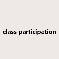 class participation是什么意思