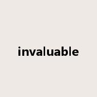 invaluable是什么意思