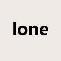 lone是什么意思