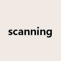 scanning是什么意思