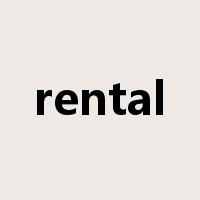 rental是什么意思