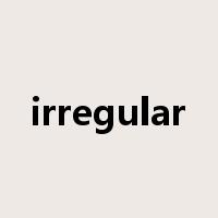 irregular是什么意思