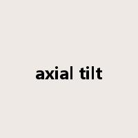 axial tilt是什么意思