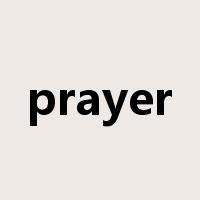 prayer是什么意思
