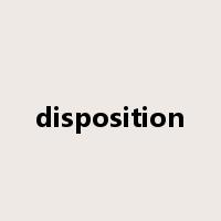disposition是什么意思
