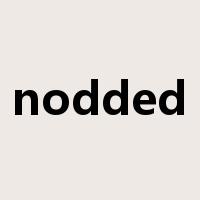 nodded是什么意思