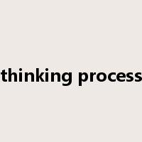 thinking process是什么意思
